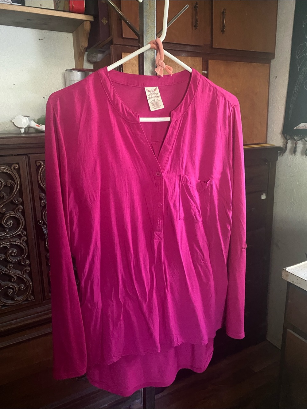 Faded Glory Vibrant Magenta Top